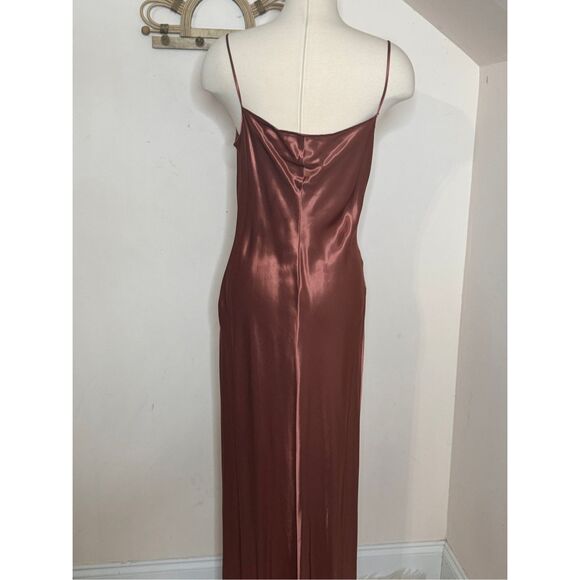 Bonnie Strauss Vintage Floral Velvet Burnout Maci Slip Dress S/M - Picture 7 of 9